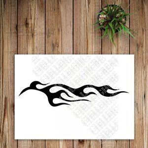 *2 for $20* Abstract Swirly Lines Vinyl Decal Sticker Handcrafted